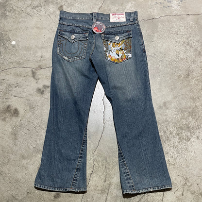 True Religion Embroidered Pocket Denim