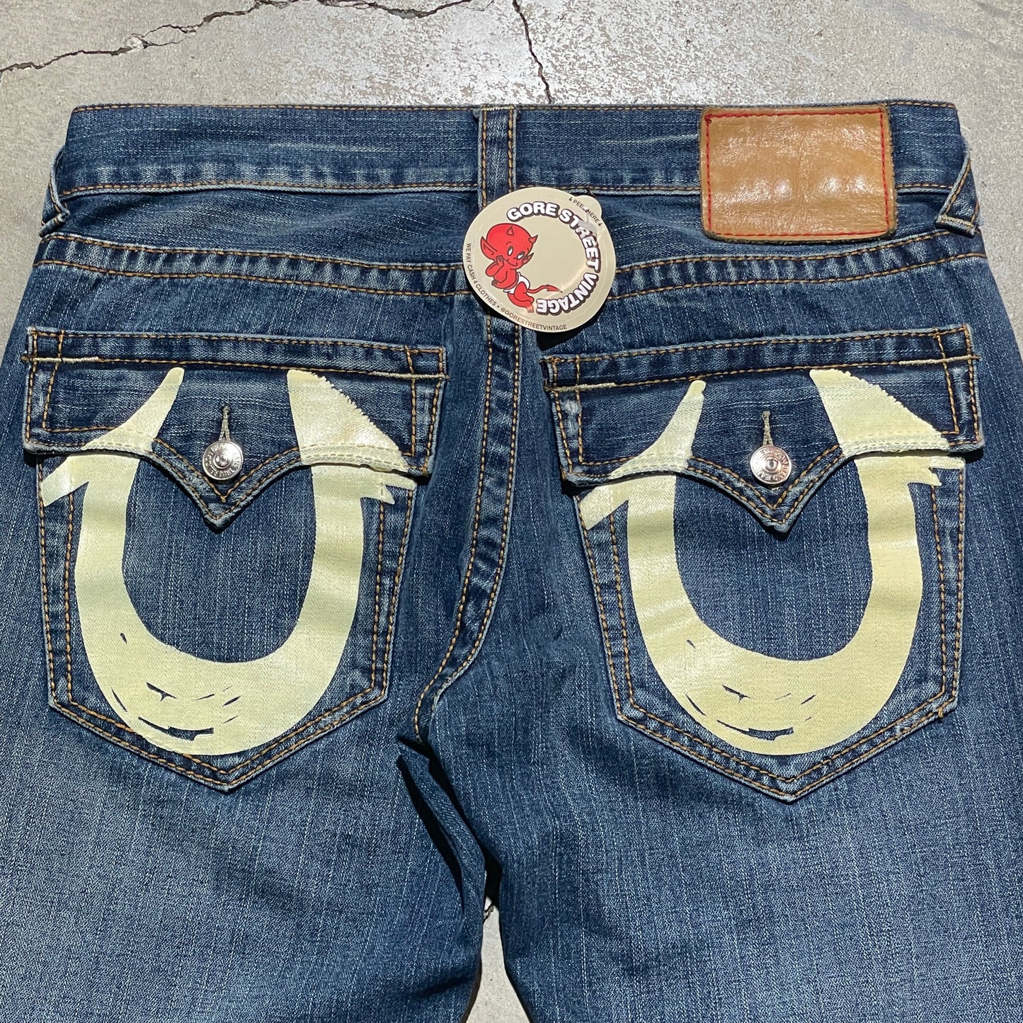 True Religion Painted Pocket Denim