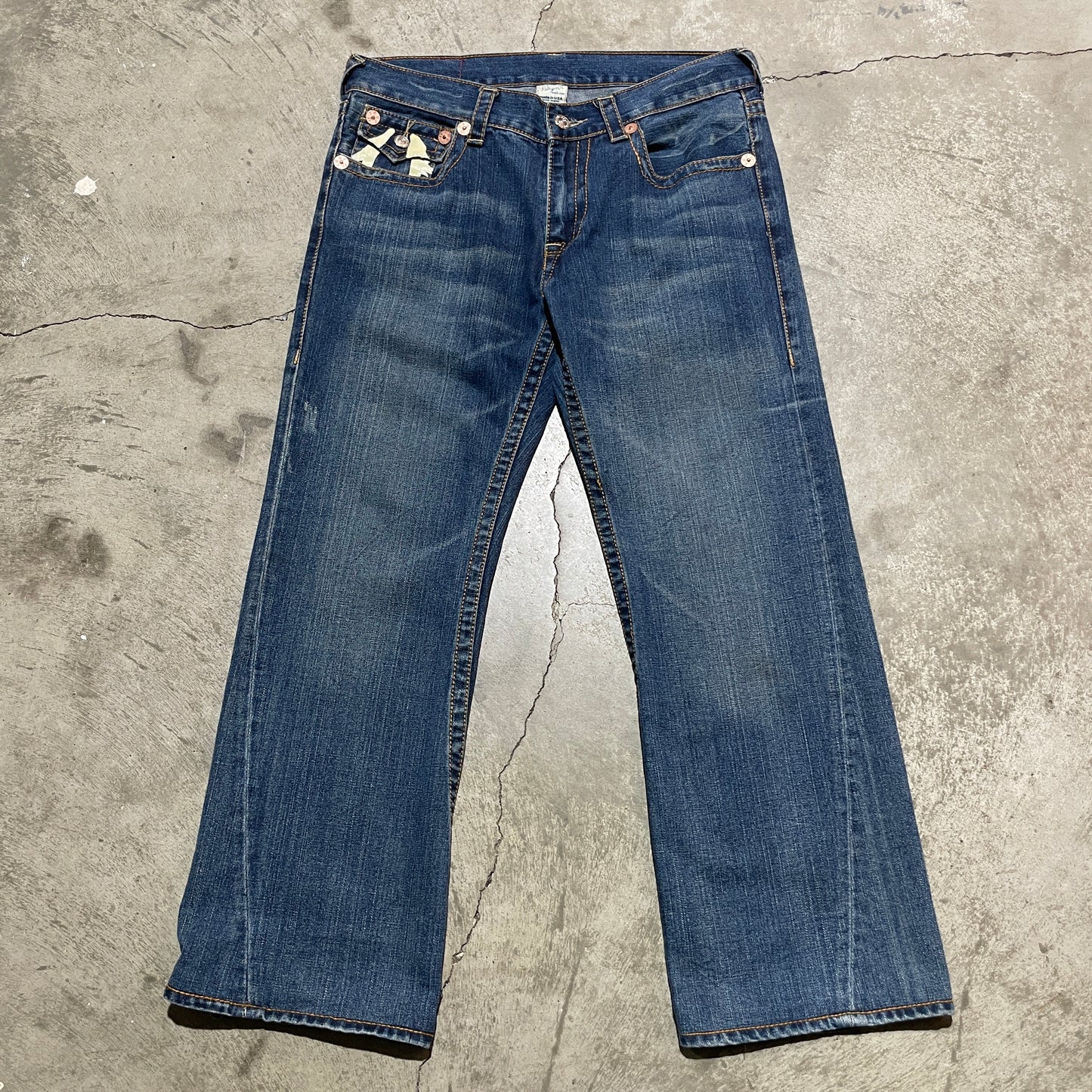 True Religion Painted Pocket Denim