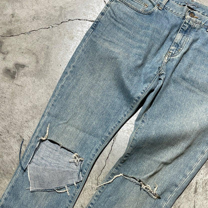 YSL Distressed Skinny Jeans