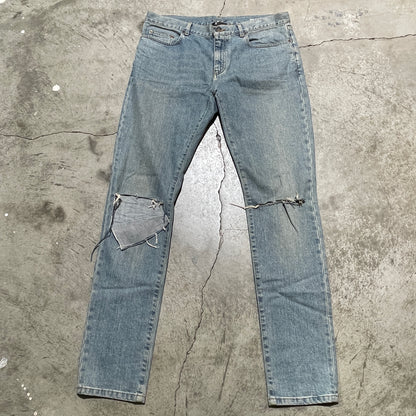 YSL Distressed Skinny Jeans