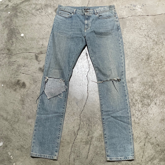 YSL Distressed Skinny Jeans